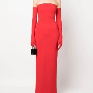 Solace London The Tullia Strapless Gown with Gloves Size UK 10 / US 6